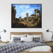 ジョバンニ・パンニニによるローマ・フォーラムのカプリッチョ キャンバスプリント (インサイチュ (寝室))