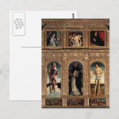 ジョバンニ・ベリーニ・ポリプチチ・オブ・サン・ヴィンチェンツォ・フェレリ ポストカード (正面/裏面)