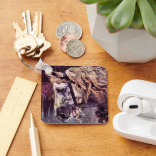 ジョバンニ・ボルディーニの『馬の頭部』、ヴィンテージ・アート キーホルダー