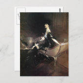 ジョバンニ・ボルディーニ・コンスエロ、マルボロ公爵夫人 ポストカード (正面/裏面)