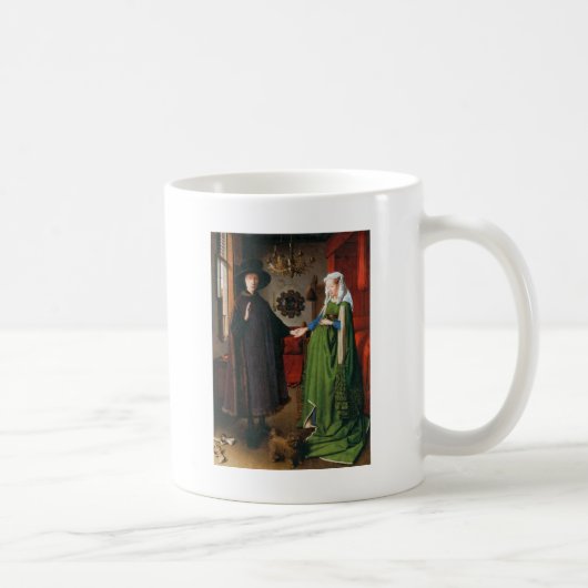 ジョバンニArnolfiniおよび彼の妻のポートレート コーヒーマグカップ (右)