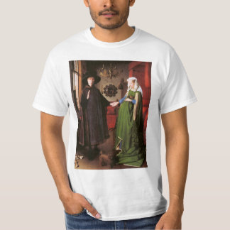 ジョバンニArnolfiniおよび彼の妻のポートレート Tシャツ