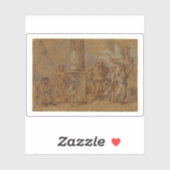 ジョバンニB.カスティリオーネ：ハガル排斥 シール (シート)