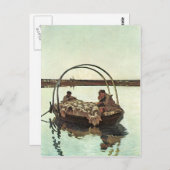 ジョバンニSegantini -アヴェマリア ポストカード (正面/裏面)