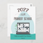 ジョバ証人ズーム・パイオニア・スクール2022   ポストカード (正面/裏面)