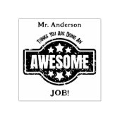 ジョパーソナライズされたブ素晴らし先生名 ラバースタンプ (インプリント)