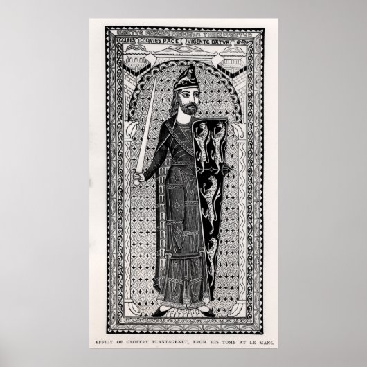 ジョフリー・プランタゲネの肖像画 ポスター (正面)
