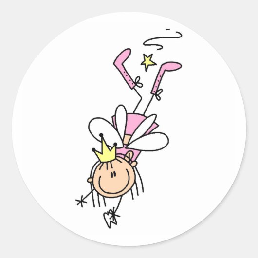 ジョブのシールに歯の妖精 ラウンドシール (正面)