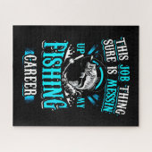 ジョブは確かに間違って魚釣りキャリアギフト ジグソーパズル (横)