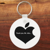 ジョブズさん、ありがとう キーホルダー (正面)