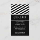 ジョブタイトルB/Wリボン斜めバー 名刺 (裏面)