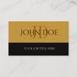ジョブタイトルSストライプ金ゴールド 名刺