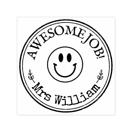 ジョブパーソナライズされた素晴らし先生 セルフインキングスタンプ (デザイン)