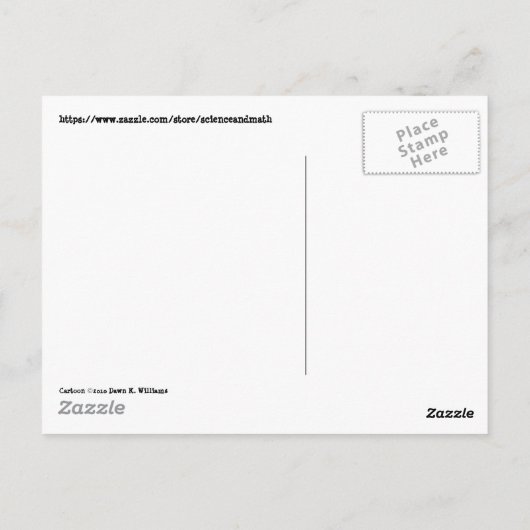 ジョブユーモアおもしろい漫画数々ののジョークの頭 ポストカード (裏面)