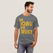 ジョブーを信じる面白いホッケーファン Tシャツ (正面フル)