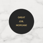 ジョブ名素晴らしブラック金ゴールドトーンPhD卒業 コンフェッティ (スモール正面)