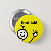 ジョブ素晴らしかわいい幸せ顔6 cmラウンドバッジ 缶バッジ (正面&裏面)