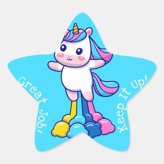 ジョブ素晴らしかわいい 星シール (正面)