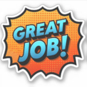 ジョブ素晴らしステッやる気を起こさせるカー – 成功を促す シール (正面)