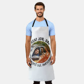 ジョブ素晴らしパパ...ファーザーズカスタムデイ写真白 エプロン (着用した状態)