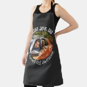 ジョブ素晴らしパパ...ファーザーズカスタムデイ写真黒 エプロン (インサイチュ)