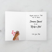 ジョブ素晴らしパパ...父の日のカスタム写真 サンキューカード (内部)