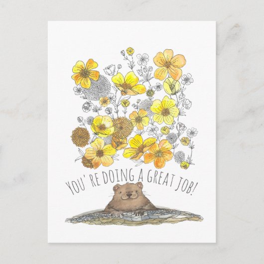 ジョブ素晴らし先生 ポストカード (正面)