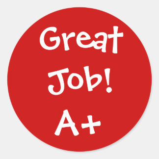 ジョブ素晴らしA +ステッカー ラウンドシール