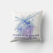 ジョブ12:10すべての生き物の聖なる書物、 経典生活 クッション (裏面)