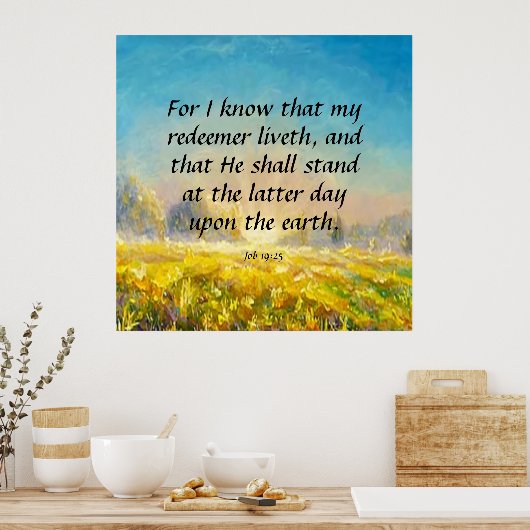 ジョブ19:25 ポスター (キッチン)