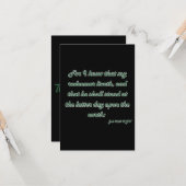 ジョブ19:25 KJV聖書の聖なる書物、 経典挨拶 カード (正面/裏面インサイチュ)