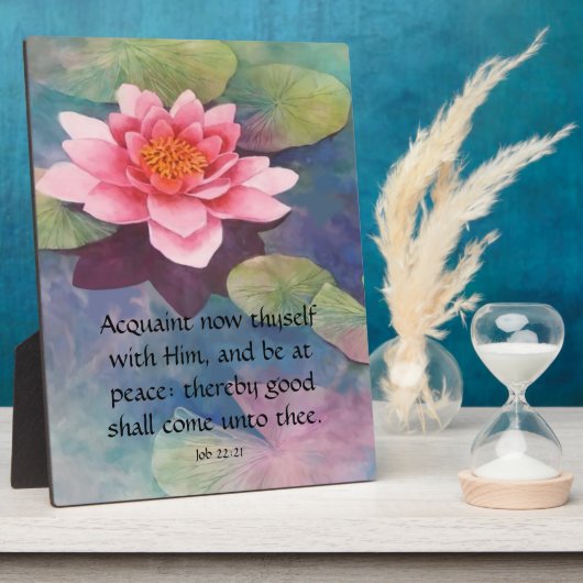 ジョブ22:21 フォトプラーク (側面)