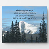 ジョブ37:5-6 フォトプラーク (正面)