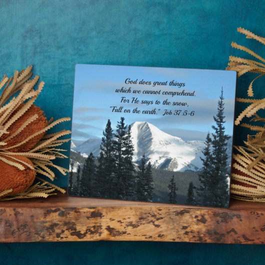 ジョブ37:5-6 フォトプラーク (側面)