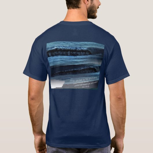 ジョブ38:8 Tシャツ (裏面)