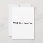 ジョブ8:20 KJVバイブル聖句Picフラットグリーティングカード カード (裏面)