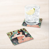 ジョブ、ミュシャ スクエアペーパーコースター (インサイチュ)