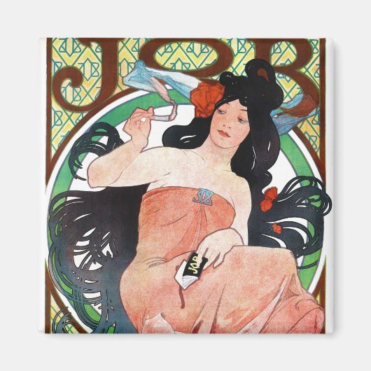 ジョブ、ミュシャ マグネット (正面)