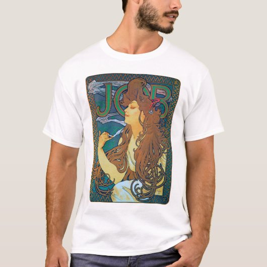 ジョブ、ミュシャ Tシャツ (正面)