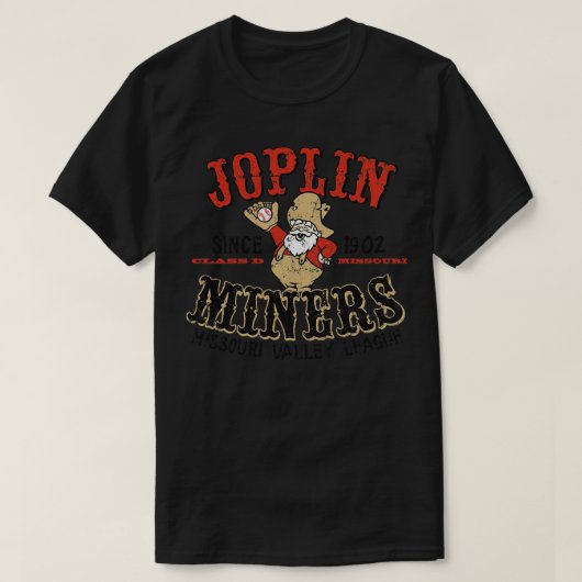 ジョプリン・マイナーズベースボール Tシャツ (デザイン正面)