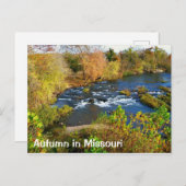 ジョプリン・ミズーリの秋/ショールクリーク ポストカード (正面/裏面)