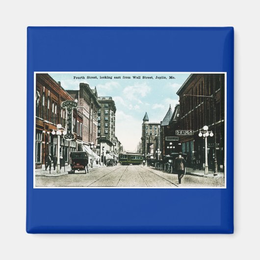 ジョプリン、ミズーリヴィンテージポストカード マグネット (正面)