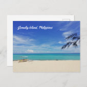 ジョマリグ島ビーチ,フィリピン ポストカード (正面/裏面)