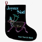 ジョユёーNoL – 電気カリブー ラージクリスマスストッキング (正面)