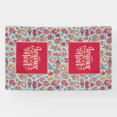 ジョユノエルメリークリスマスフランスのフォークアート 横断幕 (横)