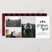 ジョユノエル |手書きの台本の祝日の写真 シーズンカード (正面/裏面)