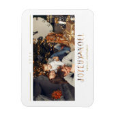 ジョユフランスのウノエルモダンタイポグラフィカスタム写真 マグネット (縦)