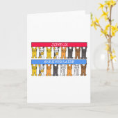 ジョユーアニバーサールフランスのハッピーバースデー カード (黄色い花)