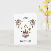 ジョユーアニバーサール |ハッピーバースデー カード (黄色い花)