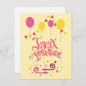 ジョユーアニバーサール |ハッピーバースデー シーズンカード (正面/裏面)